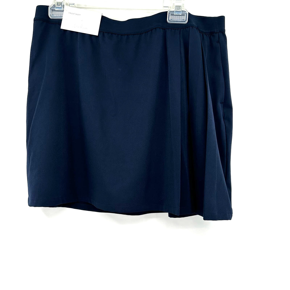 Lady Hagen size XL blue side pleat skort new with tags wrinkle resistant‎ golf
